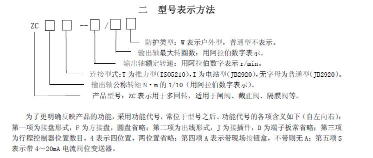 zc45-18/20閥門電動(dòng)裝置說明書、接線圖